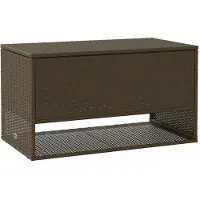 vidaXL Opbergbox voor buiten 100x55x55,5 cm poly rattan bruin