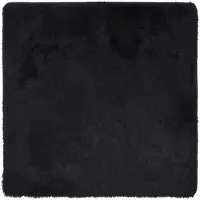 vidaXL Hoogpolig vloerkleed NAVARRA 120x120 cm polyester zwart