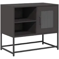 vidaXL Tv-meubel 68x39x60,5 cm staal zwart