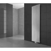 LuxeBath Badkamerradiator middenaansluiting 480x1800 mm wit met universele aansluitset