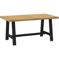vidaXL Eettafel NOAIN A-vormige poten 160x90x75 cm massief hout