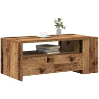 vidaXL Salontafel Oud Hout 102 x 55 x 43,5 cm Bewerkt hout
