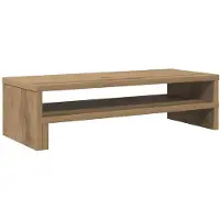 vidaXL Monitorstandaard 54x22x15 cm bewerkt hout artisanaal eikenkleur
