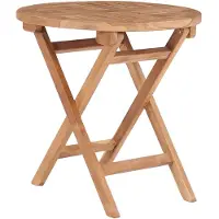 vidaXL Tuintafel inklapbaar 45 cm massief teakhout