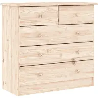 vidaXL ALTA Ladeblok - Massief grenenhout, 77 x 35 x 73 cm