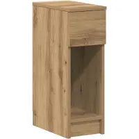 vidaXL Nachtkastje met lade 20x36x60 cm artisanaal eikenkleurig