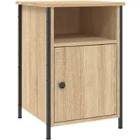 vidaXL Nachtkastje 40x42x60 cm bewerkt hout sonoma eikenkleurig