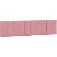 vidaXL Hoofdbordkussen "Hanko" 200 cm fluweel roze
