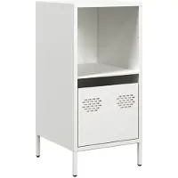 vidaXL Dressoir 35x39x73,5 cm koudgewalst staal wit