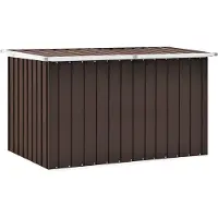 vidaXL Opslagdozen Gegalvaniseerd staal 149 x 99 x 93 cm Bruin