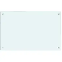 vidaXL Spatscherm keuken 80x50 cm gehard glas melkwit