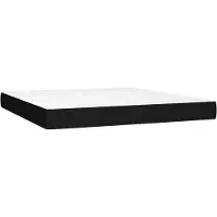 vidaXL Pocketveringmatras medium 160x200x20 cm stof zwart