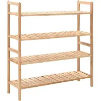 vidaXL Schoenenrek 69x26x81 cm massief walnotenhout