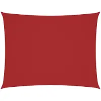 vidaXL Zonnescherm rechthoekig 4x6 m oxford stof rood