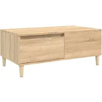 vidaXL Salontafel 90x50x36,5 cm bewerkt hout sonoma eikenkleurig