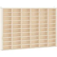 vidaXL Houten Verzamelaarsvitrine met 60 Vakken 60x4,5x40,5cm