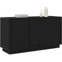 vidaXL Dressoir, zwart, eikenlook, 102 x 35 x 55 cm, houtvezel