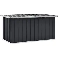 vidaXL Tuinbox 129x67x65 cm antraciet