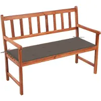vidaXL Tuinbank met kussen 120 cm massief acaciahout