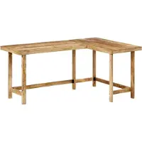 vidaXL Bureau 165x110x75 cm massief mangohout
