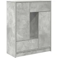vidaXL Dressoir met lades en deuren 73x31x90 cm betongrijs