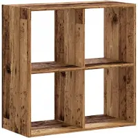 vidaXL Boekenkast 68,5x32x68,5 cm bewerkt hout oud houtkleurig
