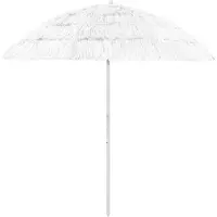vidaXL Strandparasol Hawaï 240 cm wit