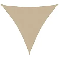 vidaXL Zonnescherm driehoekig 5x5x5 m oxford stof beige