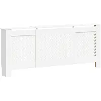 vidaXL Radiatorombouw 205 cm MDF wit