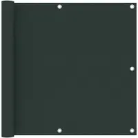 vidaXL Balkonscherm 90x600 cm oxford stof donkergroen