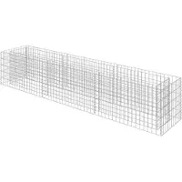 vidaXL Gabion plantenbak verhoogd 270x50x50 cm gegalvaniseerd staal