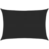 vidaXL Zonnezeil 160 g/m² 2,5x3,5 m HDPE zwart
