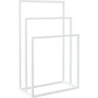vidaXL Handdoekenrek vrijstaand 48x24x79 cm ijzer wit