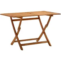 vidaXL Tuintafel inklapbaar 120x70x75 cm massief acaciahout