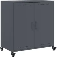 vidaXL Dressoir 68x39x72 cm staal antracietkleurig