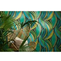 A.S. Création EXPRESSIEF BEHANG | Bladmotief - meerkleurig turquoise - Metropolitan Stories Hot Spots