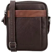 Hide & Stitches Donau Crossbody Schoudertas donkerbruin
