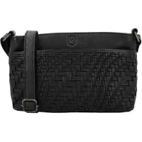 Hide & Stitches Inspired by Illusion Crossbody Schoudertas zwart