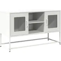 vidaXL TV-kast, wit, 100,5 x 39 x 60,5 cm, staal