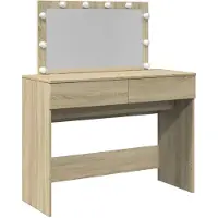 vidaXL Kaptafel met LED-verlichting 100x40x120 cm sonoma eikenkleurig