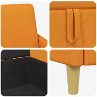 vidaXL Sofa met Opbergruimte Dongeel 72 x 78 x 87 cm Polyester
