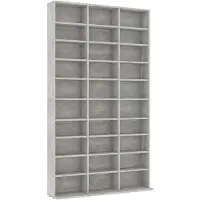 vidaXL Cd-kast 102x16x177,5 cm bewerkt hout betongrijs