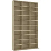 vidaXL Cd-kast 102x23x177,5 cm bewerkt hout sonoma eikenkleurig
