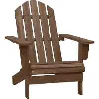 vidaXL Tuinstoel hout bruin