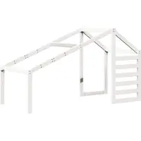 vidaXL Kinderbedhuisje 198x87x113 cm massief grenenhout wit
