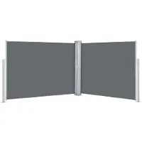 vidaXL Windscherm uittrekbaar 140x1000 cm antraciet
