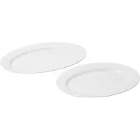 Mareld Linnéa Plate 2-pack - Serveerkommen Porselein White - MAR0368