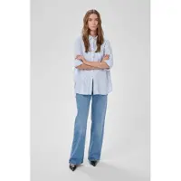 My Essential Wardrobe Blouse blauw / wit