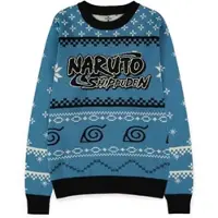 Naruto - Anime kersttrui - Shippuden - Logo - L tot XXL - voor Mannen - meerkleurig - Maat L
