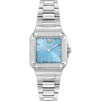 Versace Greca Edge Dames Horloge Zilverkleurig VE5G00726